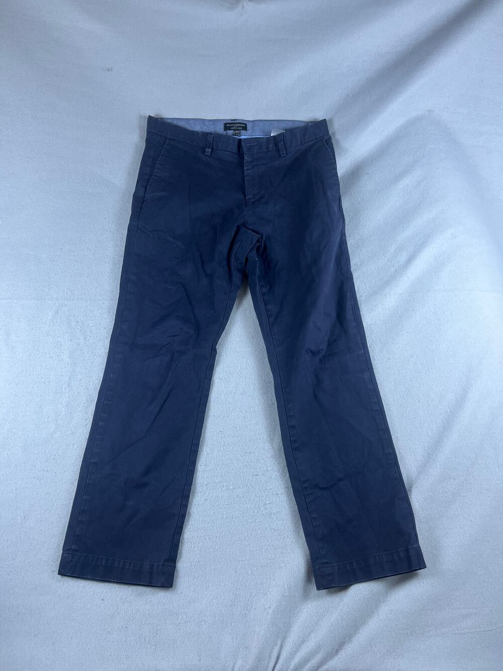 Banana Republic Emerson Chino Pants Mens 34x32 Blue Straight Fit Preppy Business